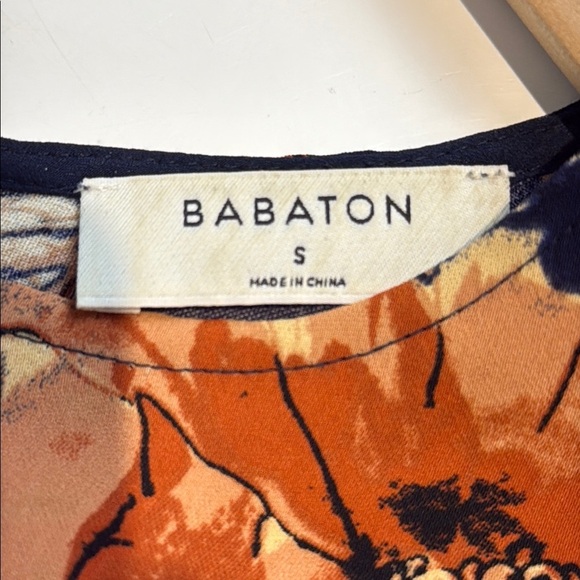 Aritiza Babaton Blue and Orange Floral Tank Top Camisole Size Small - Picture 4 of 8